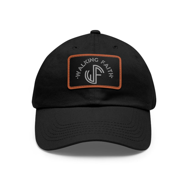 Dad Hat with Leather Patch (Rectangle)