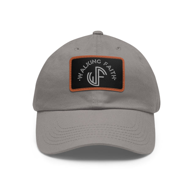 Dad Hat with Leather Patch (Rectangle)