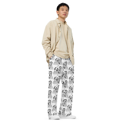 All-over print unisex wide-leg pants