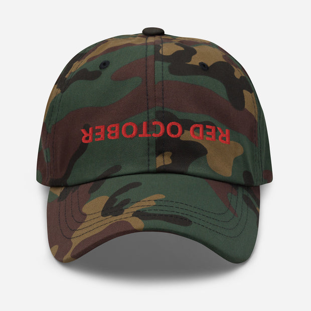 RED OCTOBER Dad hat