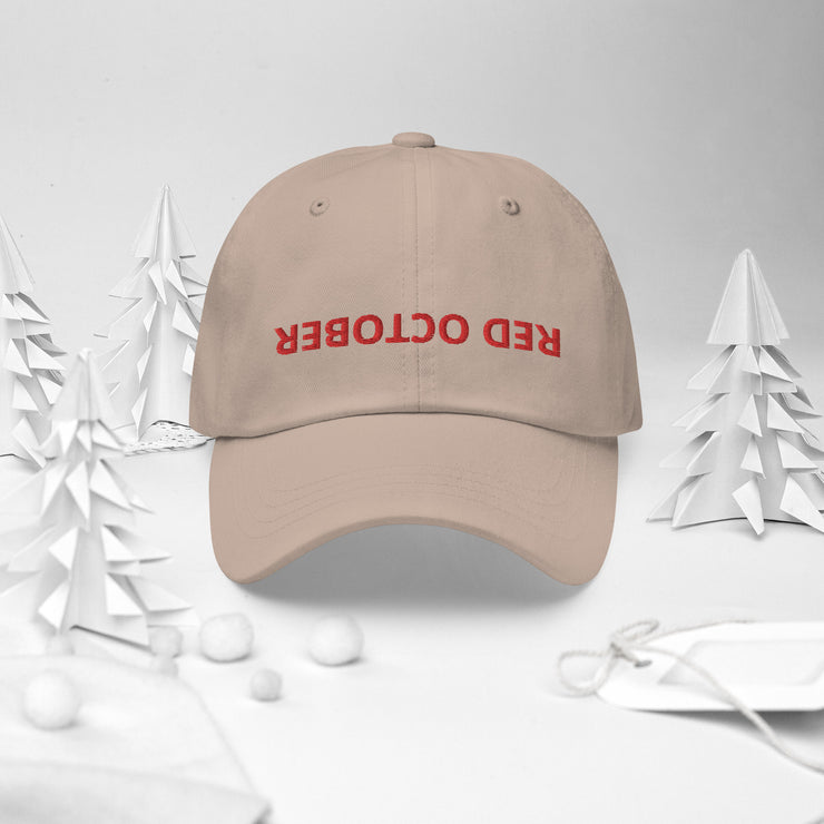 RED OCTOBER Dad hat