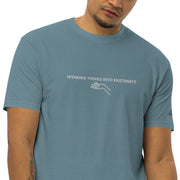 Speaking Things Into Existence Men’s premium heavyweight tee