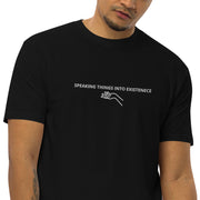 Speaking Things Into Existence Men’s premium heavyweight tee