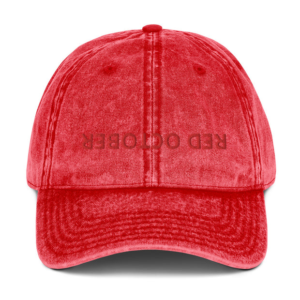 RED OCTOBER Vintage Cotton Twill Cap